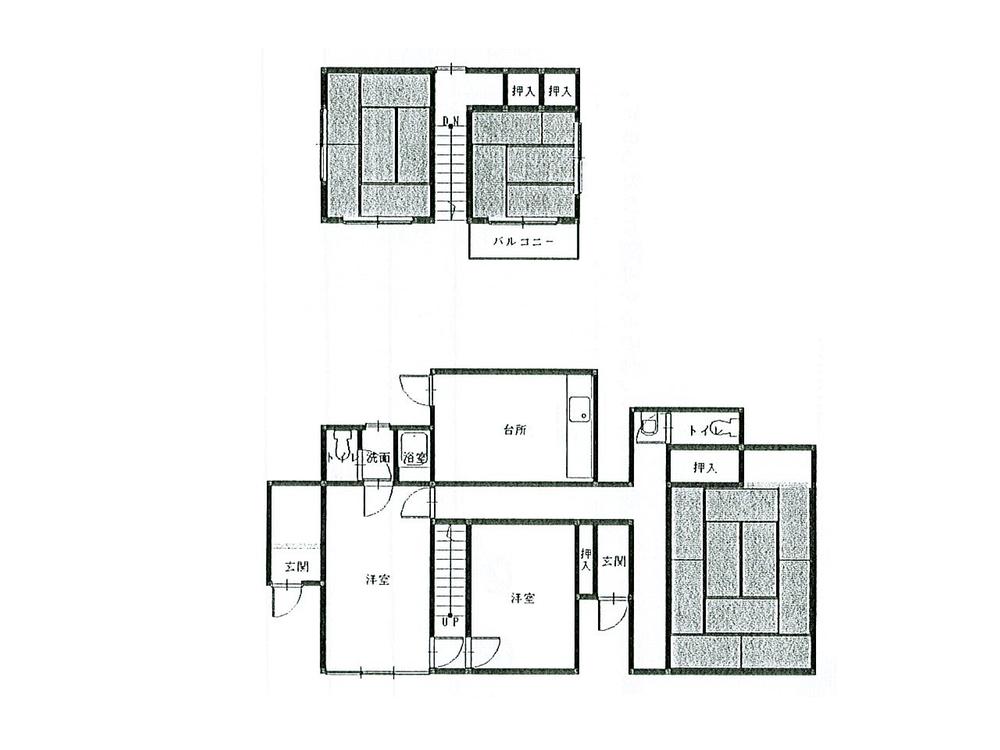 Floor plan. 8.7 million yen, 5DK, Land area 667 sq m , Building area 75.33 sq m