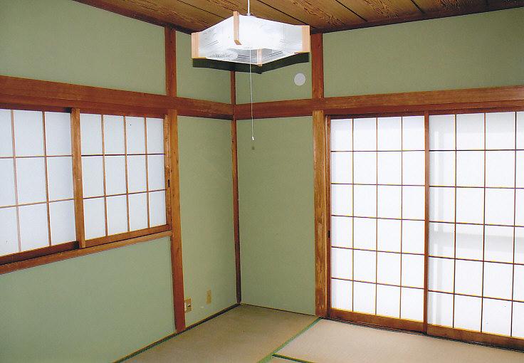 Other introspection. Day good Japanese-style room in a corner room