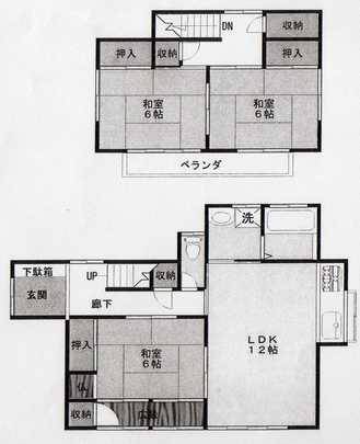 Floor plan. 13.6 million yen, 3LDK, Land area 395.62 sq m , Building area 87.8 sq m