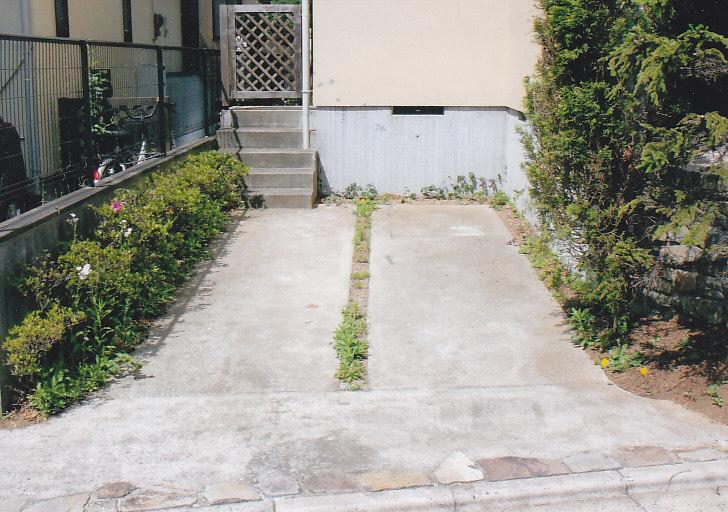 Parking lot. Spacious parking space