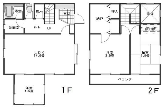 Floor plan. 7.5 million yen, 3LDK+S, Land area 153.76 sq m , Building area 84.82 sq m