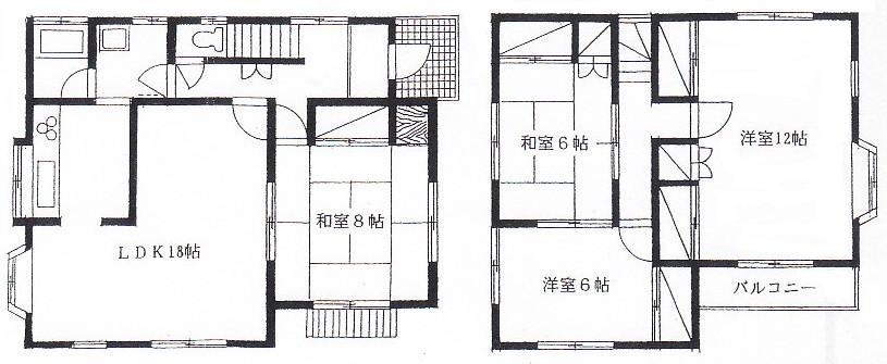 Floor plan. 8.5 million yen, 4LDK, Land area 169.61 sq m , Building area 114.26 sq m