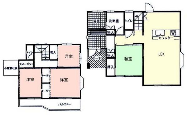 Floor plan. 13.6 million yen, 4LDK+S, Land area 330 sq m , Building area 101.02 sq m