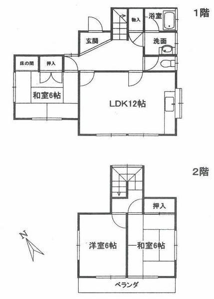 Floor plan. 8.9 million yen, 3LDK, Land area 301 sq m , Building area 77 sq m