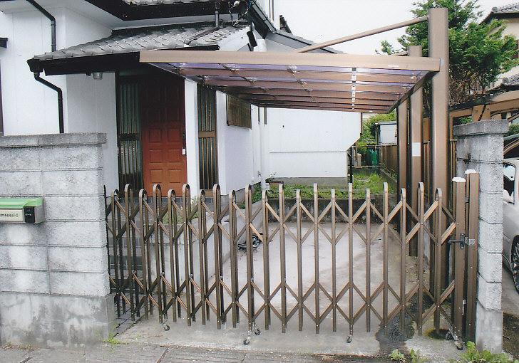 Parking lot. Parking with a carport