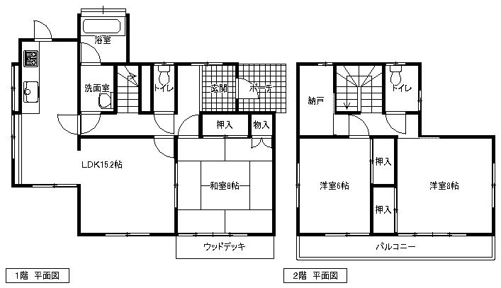 Floor plan. 8.8 million yen, 3LDK + S (storeroom), Land area 198.4 sq m , Building area 98.54 sq m