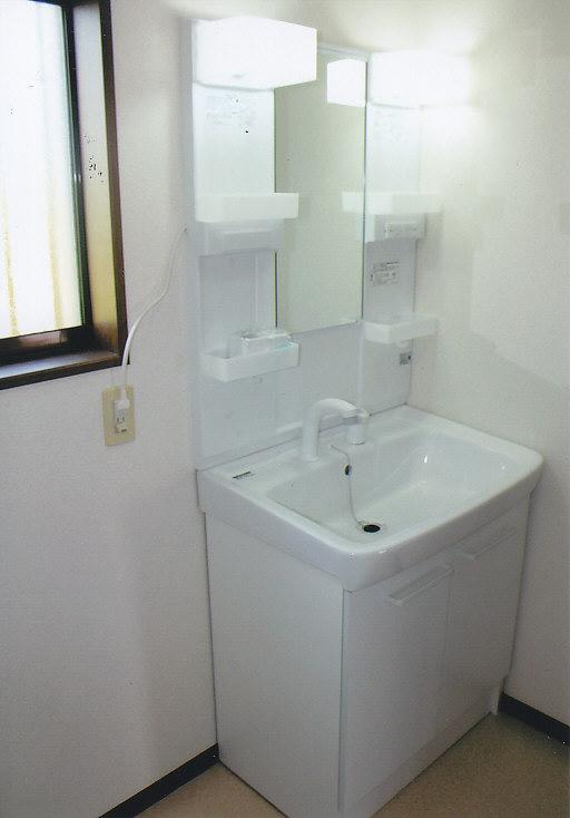 Bathroom. Spacious wash room of the space