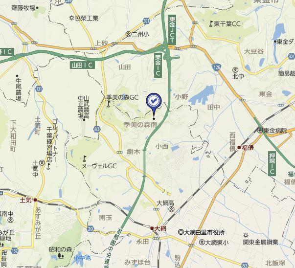 Local guide map. Kiminomori around guidance