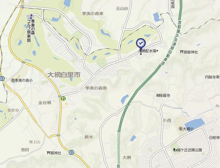 Local guide map. Kiminomori  Detailed guidance