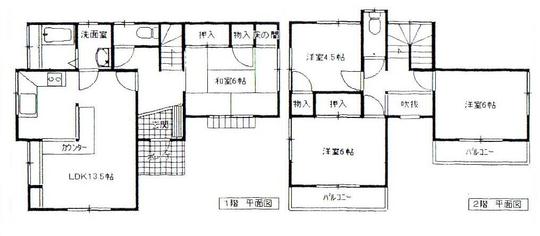 Floor plan. 12.8 million yen, 4LDK, Land area 132.23 sq m , Building area 88.87 sq m