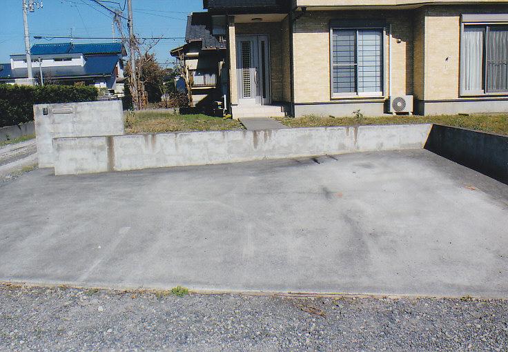 Parking lot. Spacious parking lot two space