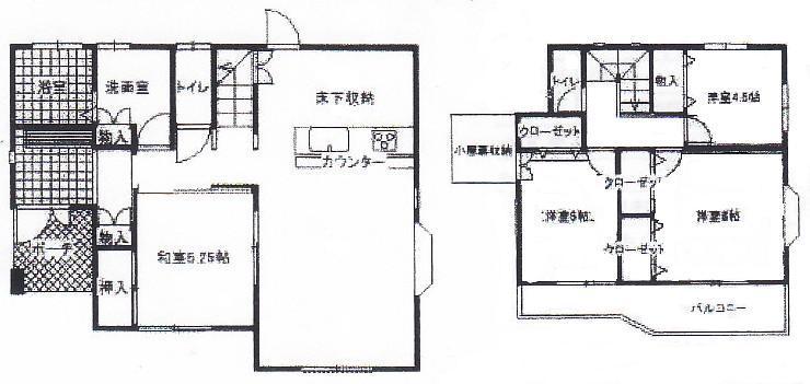 Floor plan. 13.6 million yen, 4LDK, Land area 330 sq m , Building area 101.02 sq m