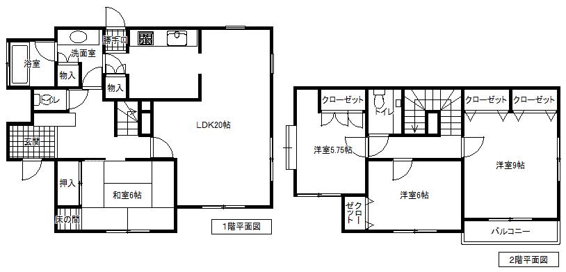 Floor plan. 15.8 million yen, 4LDK, Land area 187.32 sq m , Building area 117.17 sq m