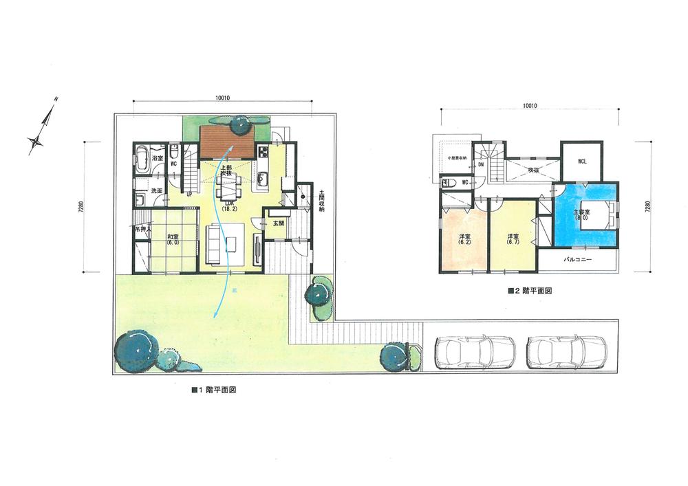 Floor plan. (No. 2 locations), Price 20,700,000 yen, 4LDK, Land area 229.5 sq m , Building area 116.96 sq m