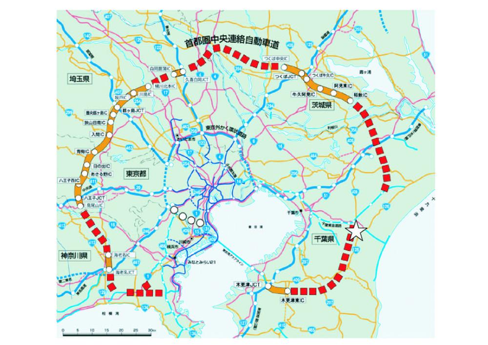 Local guide map. 2013 May opening of the planned "KenHisashimichi". more and more, It will be better access to the city center.