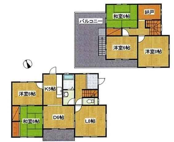 Floor plan. 11.5 million yen, 5LDK+S, Land area 165 sq m , Building area 115.93 sq m