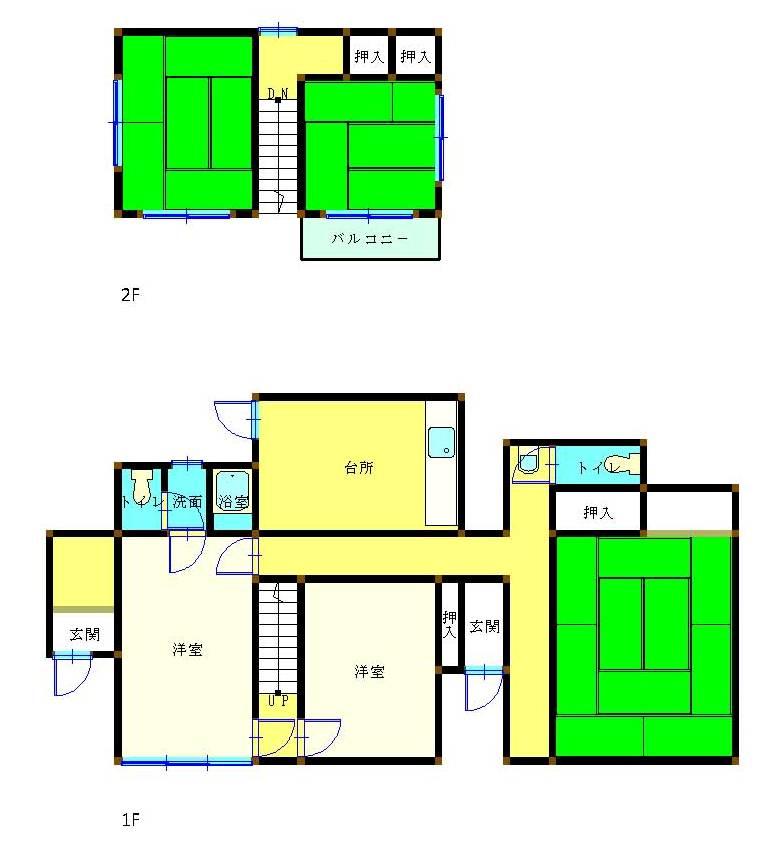 Floor plan. 8.7 million yen, 5DK, Land area 667 sq m , Building area 75.33 sq m