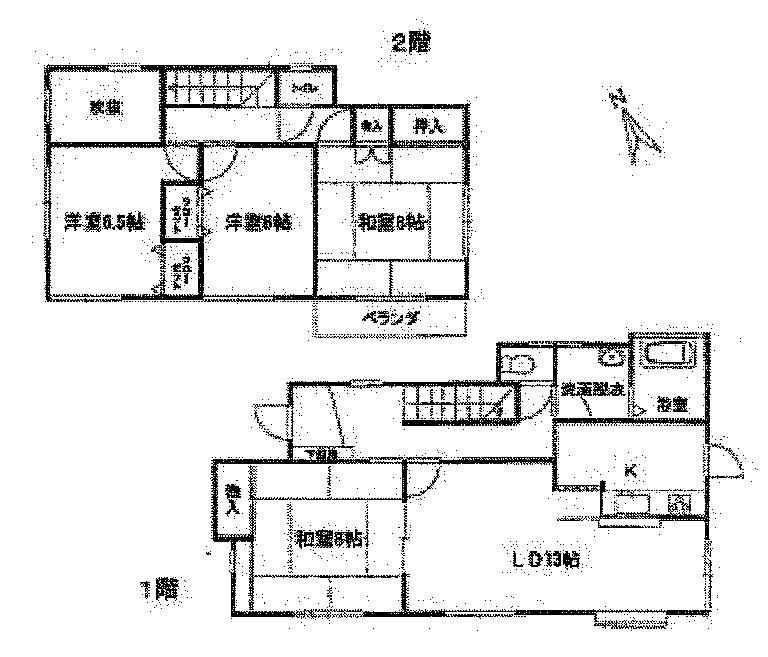 Floor plan. 11.3 million yen, 4LDK, Land area 218.8 sq m , Building area 111.78 sq m