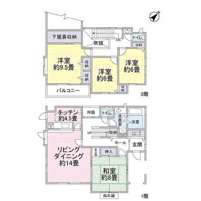 Floor plan. 4LD ・ K type