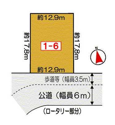 Compartment figure. Land area / 231.41 sq m
