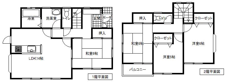 Floor plan. 8.5 million yen, 4LDK, Land area 155.12 sq m , Building area 91.7 sq m