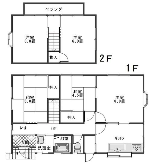 Floor plan. 7.9 million yen, 5DK, Land area 227 sq m , Building area 86.1 sq m