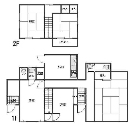 Floor plan. 8.7 million yen, 5DK, Land area 667 sq m , Building area 75.33 sq m