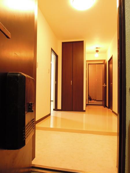 Entrance. Entrance of warm lighting.