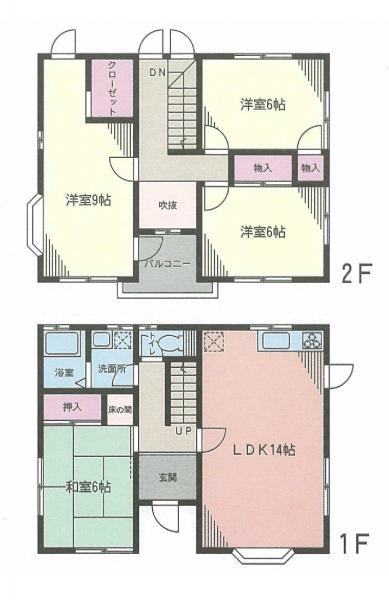 Floor plan. 16.8 million yen, 4LDK, Land area 167.22 sq m , Building area 117 sq m