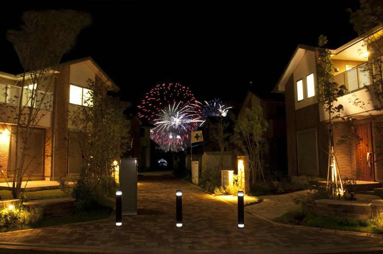 Other Environmental Photo. The landscape summer from the local have been subjected to some CG processed into Inbanuma fireworks can be enjoyed from the local (2012 August shooting. )