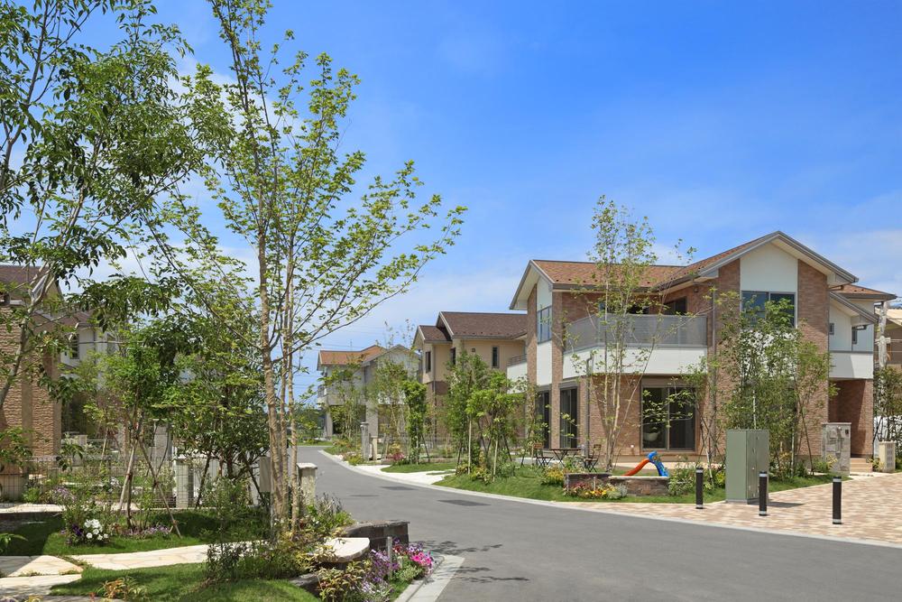 Sale already cityscape photo. Fully electric wires underground the city wards, Wide sky ・ Ensure the view. (Local streets June 2012 shooting Sale already compartment)