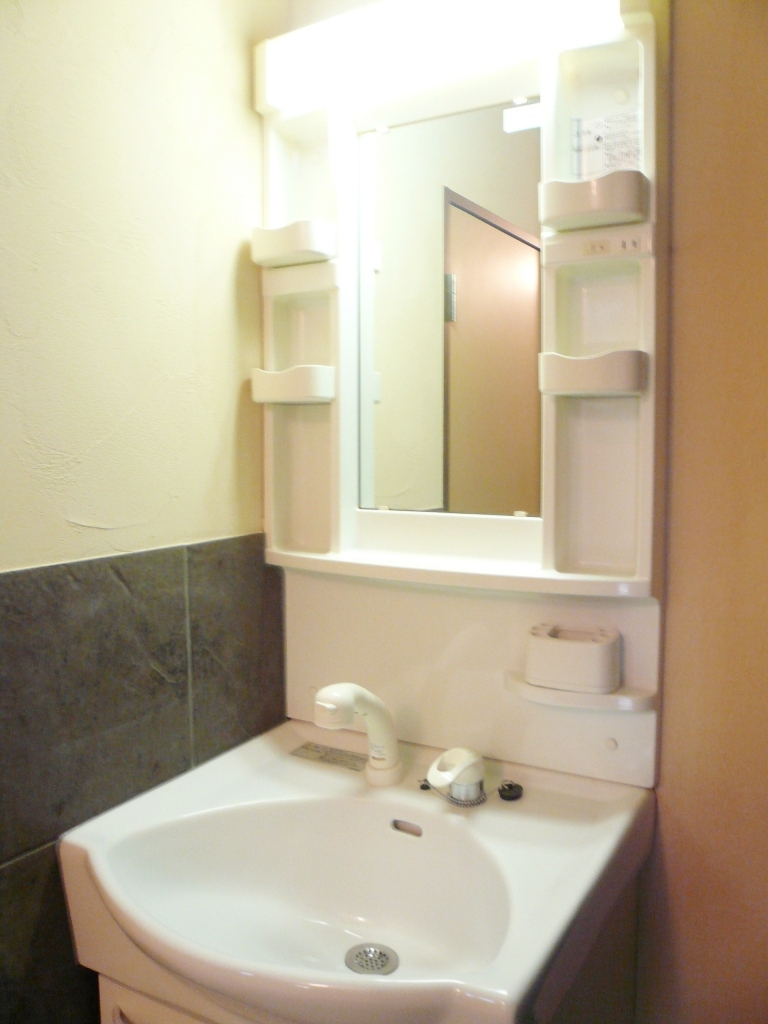Washroom. illumination ・ With storage of shampoo dresser!