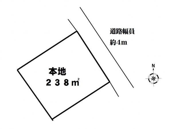Compartment figure. Land price 10 million yen, Land area 238 sq m