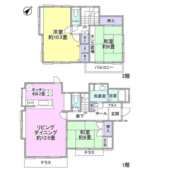 Floor plan. 26,800,000 yen, 3LDK, Land area 184.94 sq m , Building area 99.78 sq m