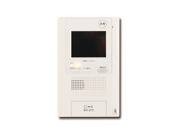 Security.  [Hands-free intercom with color monitor] Adopt a color monitor that can see the entrance of the visitor in the face and voice. You can record the visitor of the message even in the absence. It is hands-free type who can speak without a handset.