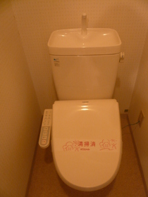 Toilet. It is a toilet seat with a cleaning function.