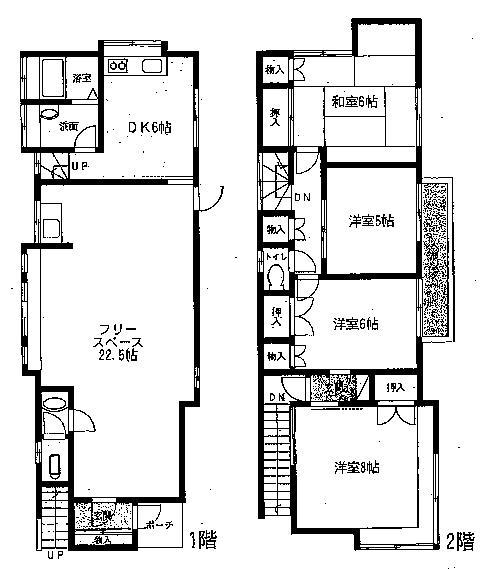 Floor plan. 16 million yen, 4DK, Land area 103.54 sq m , First floor free space of the building area 118.54 sq m 22 Pledge!