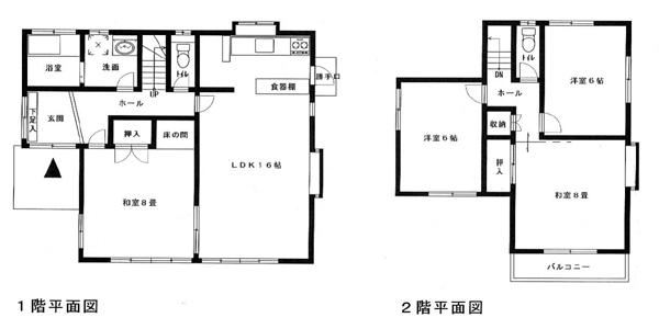 Floor plan. 18,800,000 yen, 4LDK, Land area 165 sq m , Building area 102.45 sq m