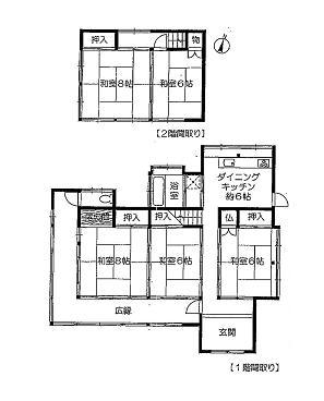 Floor plan. 29,800,000 yen, 5DK, Land area 648.51 sq m , All rooms have Japanese-style room to feel the warmth of the building area 117.53 sq m tatami