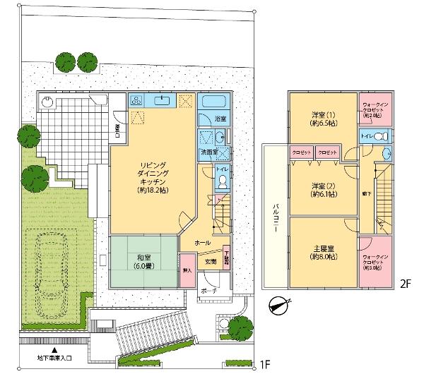 Floor plan. 27 million yen, 4LDK, Land area 223.34 sq m , Building area 114.27 sq m