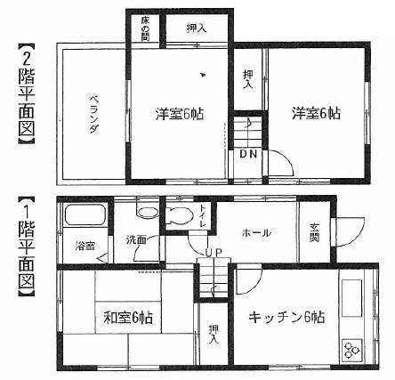 Floor plan. 9.3 million yen, 3DK, Land area 111.2 sq m , Good building area 61.27 sq m usability 3DK.