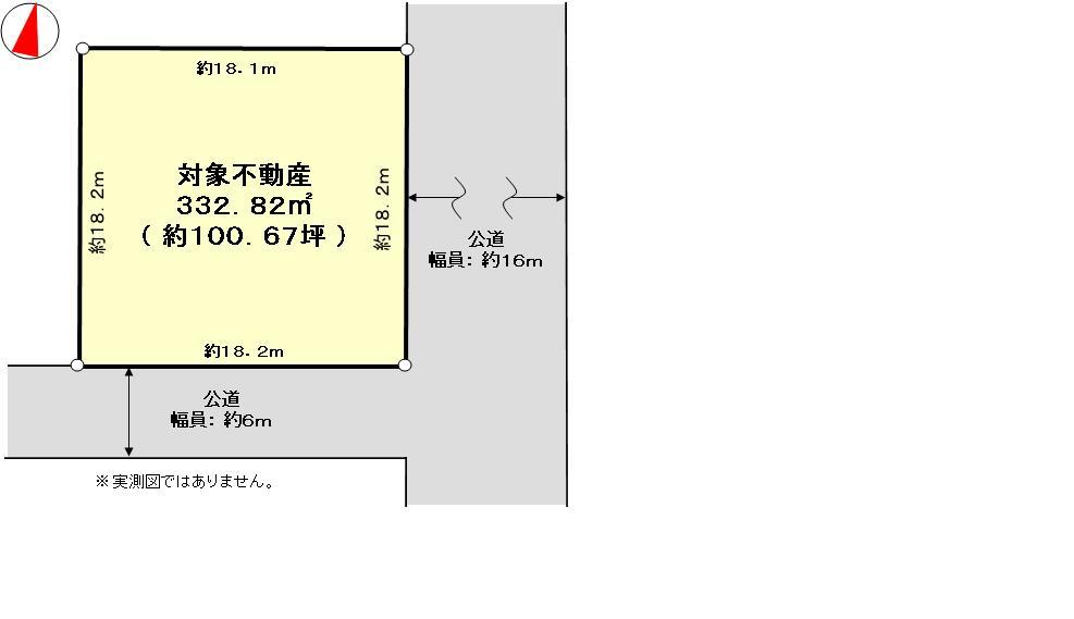 Compartment figure. Land price 29,800,000 yen, Land area 332.82 sq m