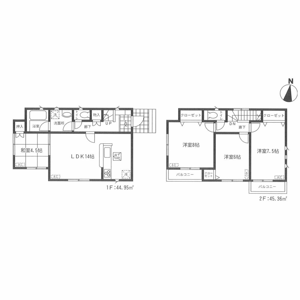 Floor plan. (3 Building), Price 19,800,000 yen, 4LDK, Land area 166.91 sq m , Building area 90.31 sq m