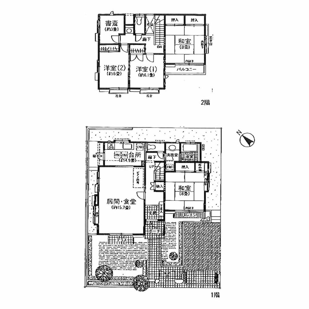 Floor plan. 18 million yen, 4LDK + S (storeroom), Land area 182.71 sq m , Building area 124.41 sq m