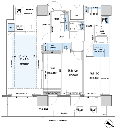 Floor: 3LDK + WIC, the occupied area: 86.44 sq m, Price: TBD
