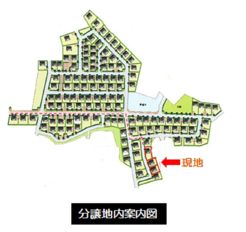 Local guide map. It is located in the large-scale compartment organize Exhibition Sea Village Shizu Minamidai ~ Township of food education ~
