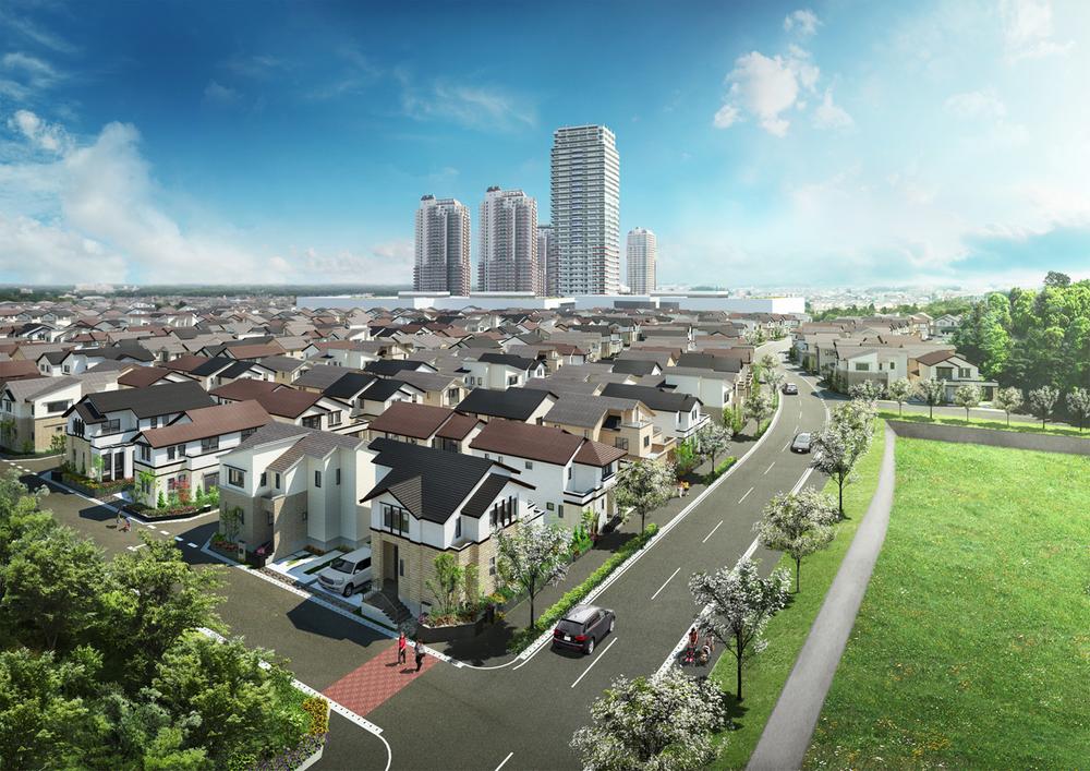 Composite development consisting of a large-scale commercial area and Total units 340 units of single-family area.