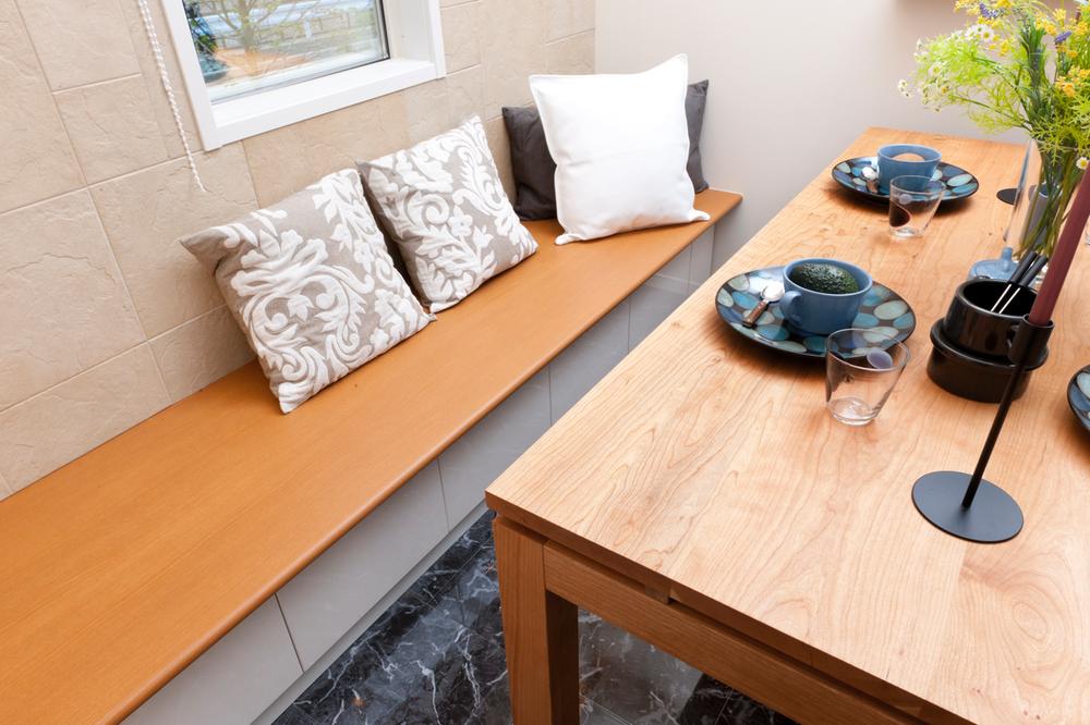 Other. Set up a bench of dining. You can enjoy more with the conversation of the kitchen.  ※ Some dwelling unit