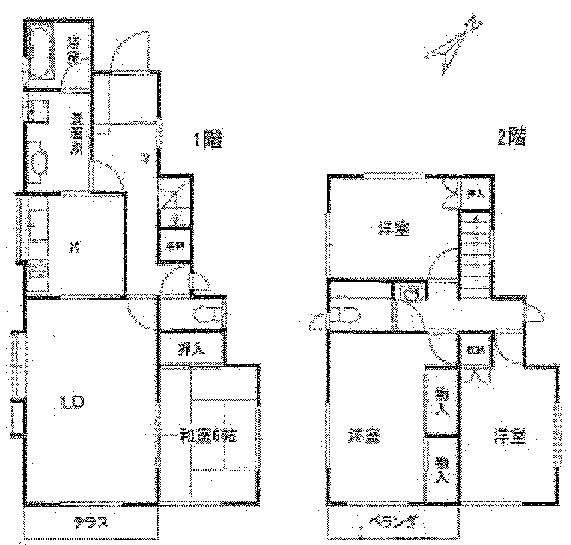 Floor plan. 18.5 million yen, 4LDK, Land area 269.3 sq m , Building area 105.99 sq m