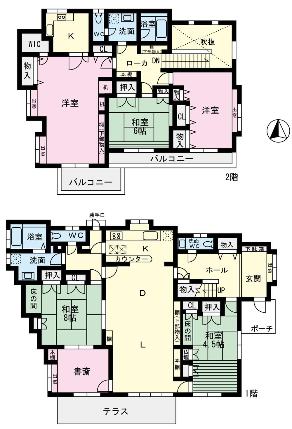 Floor plan. 21,400,000 yen, 5LDK, Land area 294.75 sq m , Building area 191.31 sq m